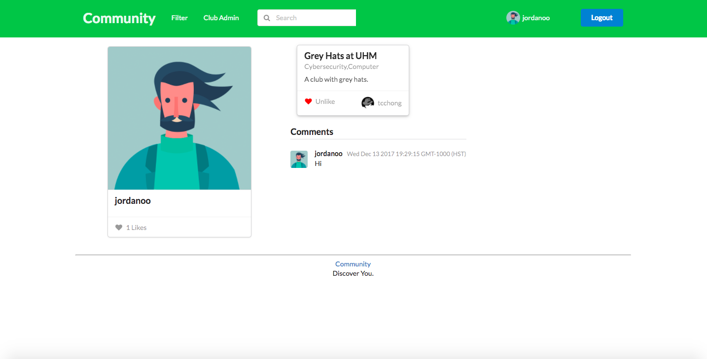 Another's Profile Page